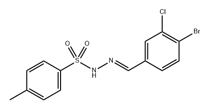 N'-(4-bromo-3-chlorobenzylidene)-4-methylbenzenesulfonohydrazide Structure