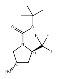 tert-butyl (2R,4S)-4-hydroxy-2-(trifluoromethyl)pyrrolidine-1-carboxylate Structure