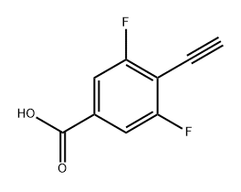 4-ethynyl-3,5-difluorobenzoic acid 结构式