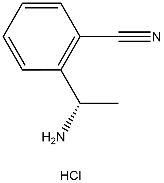 2-((1S)-1-AMINOETHYL)BENZENECARBONITRILE HYDROCHLORIDE Structure