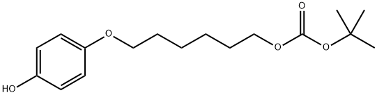 碳酸(6-(4-羟基苯氧基)己酯)叔丁酯 结构式
