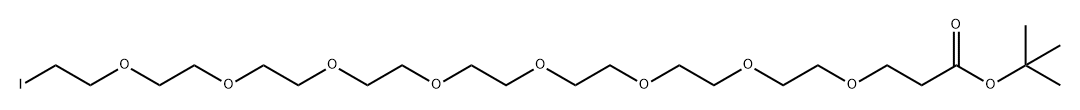叔丁酯-八聚乙二醇-碘, 2439183-64-7, 结构式