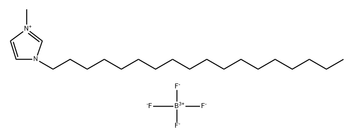 1-十八烷基-3- 甲基咪唑四氟硼酸盐,244193-65-5,结构式