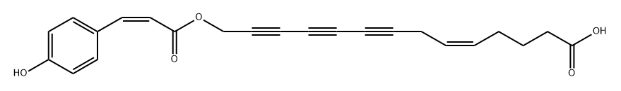 桂皮三炔菌素 B, 244277-15-4, 结构式