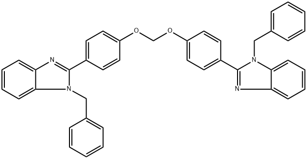 双(4-(1-苄基-1H-苯并[D]咪唑-2-基)苯氧基)甲烷 结构式