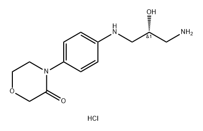(R)-4-(4-((3-氨基-2-羟丙基)氨基)苯基)吗啉-3-酮二盐酸盐, 2444009-64-5, 结构式