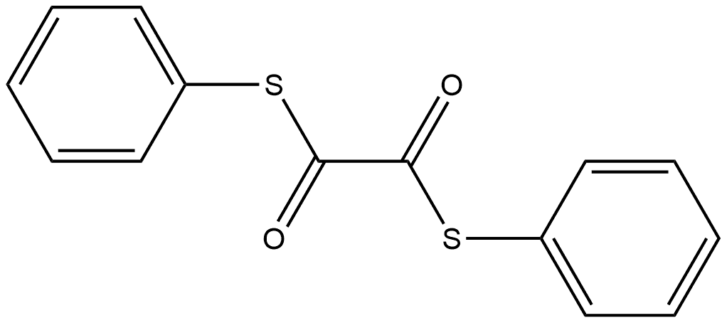 Ethanebis(thioic) acid, S1,S2-diphenyl ester 结构式