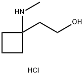 2-[1-(甲氨基)环丁基]乙醇盐酸盐 结构式