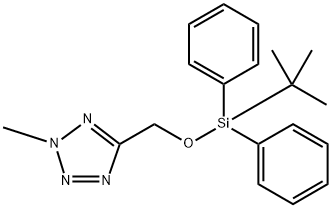 5-(((叔丁基二苯基硅烷基)氧基)甲基)-2-甲基-2H-四唑 结构式