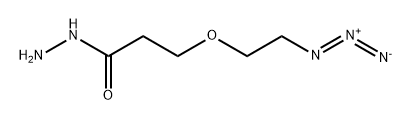 Azido-PEG1-hydrazide Structure