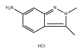 2,3-DIMETHYL-6-AMINO-2H-INDAZOLE (DIHYDROCHLORIDE), 2446590-67-4, 结构式