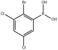 B-(2-Bromo-3,5-dichlorophenyl)boronic acid 结构式