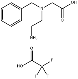 N-(2-アミノエチル)-N-ベンジルグリシンビス(トリフルオロアセタート) 化学構造式