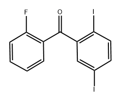 (2,5-二碘苯)(2-氟苯基)甲酮, 2452301-24-3, 结构式