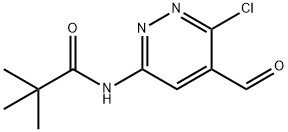 N-(6-Chloro-5-formylpyridazin-3-yl)pivalamide Struktur