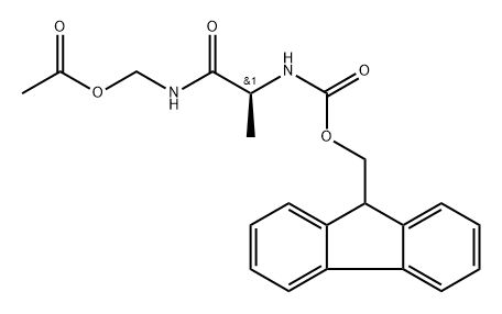 (2S)-2-({[(9H-FLUOREN-9-YL)METHOXY]CARBONYL}AMINO)PROPANAMIDO]METHYL ACETATE, 2454352-10-2, 结构式