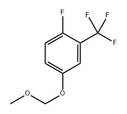 1-fluoro-4-(methoxymethoxy)-2-(trifluoromethyl)benzene Struktur