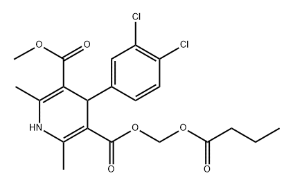 丁酸氯维地平杂质10, 2458150-60-0, 结构式