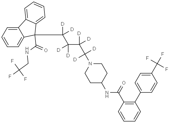 Lomitapide-d8 Struktur