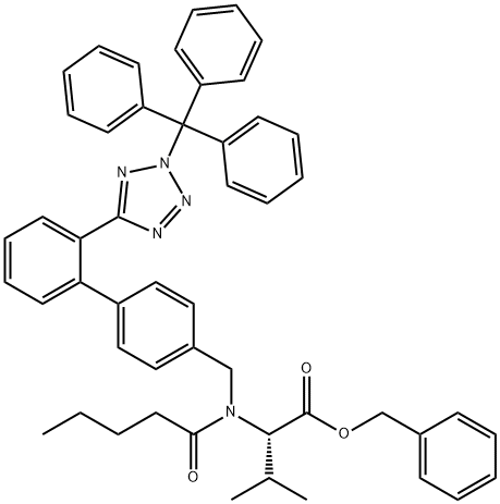 Valsartan Benzyl Ester N2-Trityl Analog Struktur