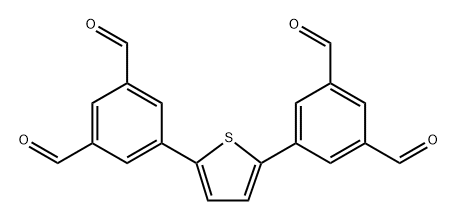 5,5'-(噻吩-2,5-二基)二间苯二甲醛 结构式
