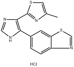 6-(4-(4-Methylthiazol-2-yl)-1H-imidazol-5-yl)benzo[d]thiazole hydrochloride Structure