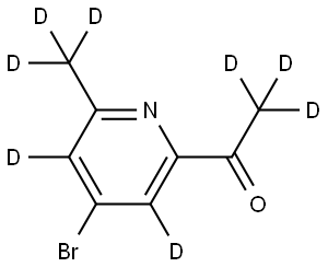1-(4-bromo-6-(methyl-d3)pyridin-2-yl-3,5-d2)ethan-1-one-2,2,2-d3|