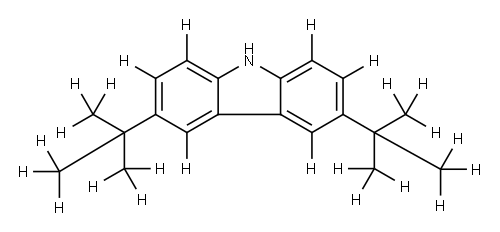 3,6-(二叔丁基-D18)-9H-咔唑-D6, 2468036-20-4, 结构式