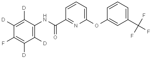 Picolinafen-d4 (4-fluorophenyl-d4) Structure