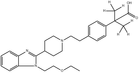 比拉斯汀杂质46,2470116-56-2,结构式