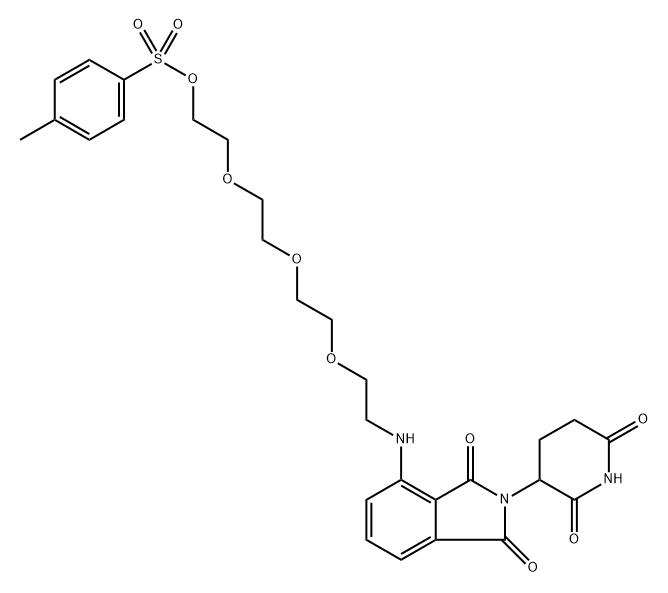 Pomalidomide-NH-PEG4-Tos Struktur