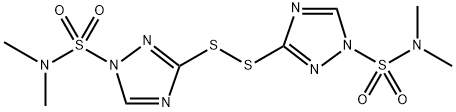3,3'-disulfanediylbis(N,N- dimethyl-1H-1,2,4-triazole- 1-sulfonamide) Struktur