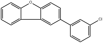 2-(3-chlorophenyl)dibenzo[b,d]furan 结构式