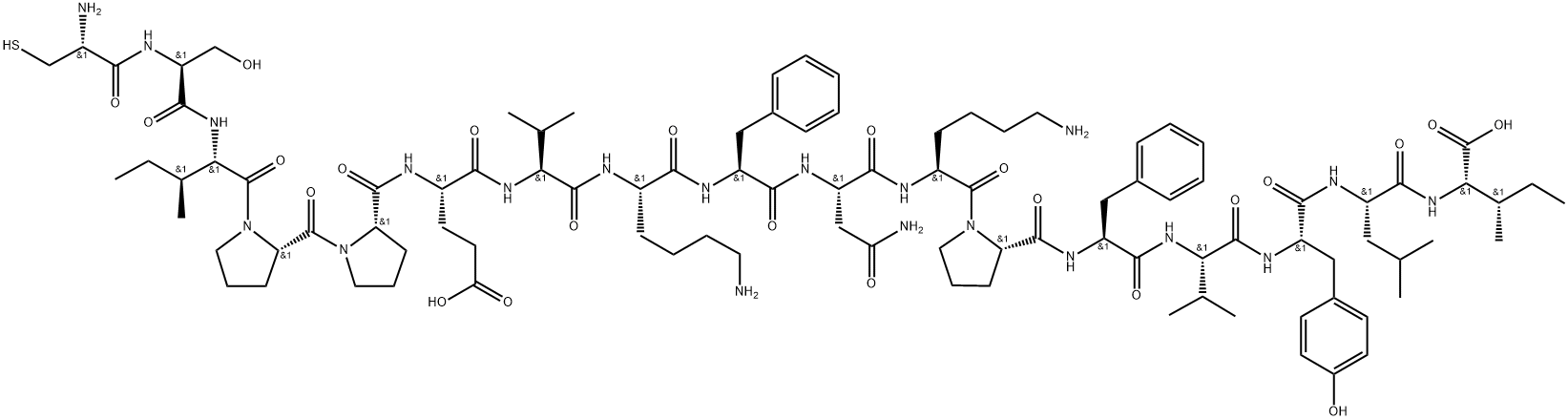 Peptide C105Y 结构式