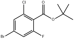 tert-butyl 4-bromo-2-chloro-6-fluorobenzoate Structure