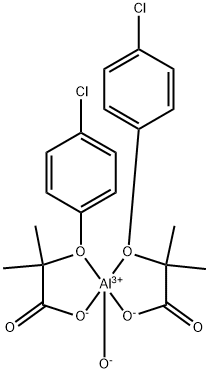 クロフィブラートアルミニウム 化学構造式