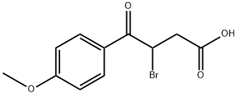 3-溴-4-(4-甲氧基苯基)-4-氧代丁酸, 24849-51-2, 结构式
