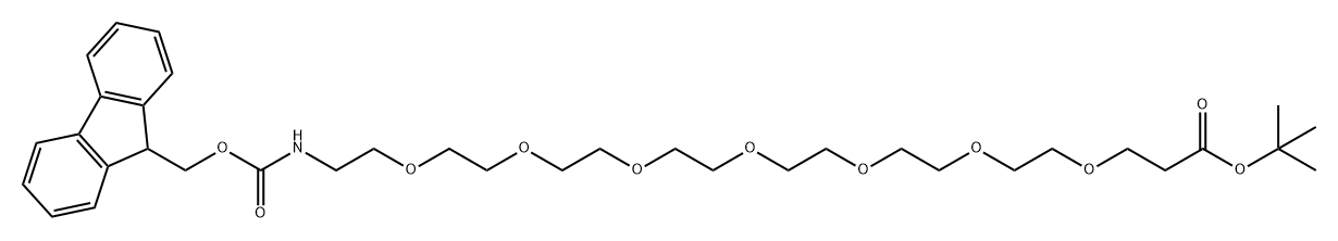 FmocNH-PEG7-t-butyl ester Structure