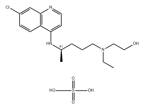 (R)-Hydroxychloroquine sulfate Structure