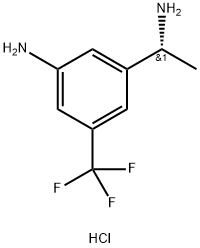 (R)-3-(1-氨基乙基)-5-(三氟甲基)苯胺盐酸盐, 2488795-56-6, 结构式