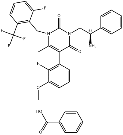 Elagolix Impurity 14  Benzoic Acid Structure
