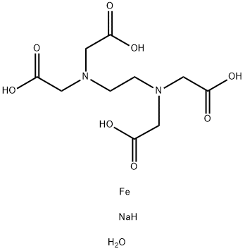 乙二胺四乙酸铁三水合物, 2489531-02-2, 结构式