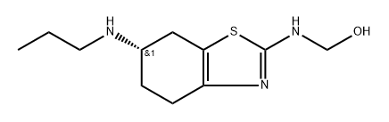 (S)-((6-(丙基氨基)-4,5,6,7-四氢苯并[D]噻唑-2-基)氨基)甲醇 结构式