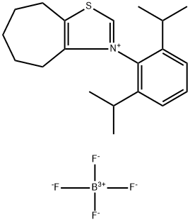 3-(2,6-二异丙基苯基)-5,6,7,8-四氢-4H-环庚并[D]噻唑-3-鎓 四氟硼酸盐, 2490283-03-7, 结构式