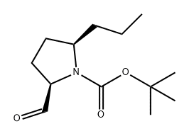 tert-butyl (2R,5R)-2-formyl-5-propylpyrrolidine-1-carboxylate Structure