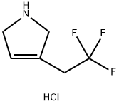 3-(2,2,2-三氟乙基)-2,5-二氢-1H-吡咯盐酸盐,2493236-44-3,结构式