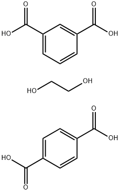 对苯二酸乙二酯-间苯二酸乙二酯共聚物, 24938-04-3, 结构式