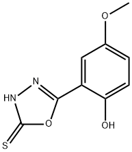 5-(2-羟基-5-甲氧基苯基)-1,3,4-恶二唑-2(3H)-硫酮,2494274-03-0,结构式