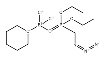 Boron, dichlorocyclohexyl[diethyl (azidomethyl)phosphonate-κO'']-, (T-4)- (9CI)