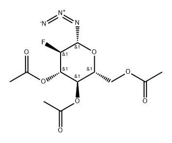 3,4,6-Tri-O-acetyl-2-deoxy-2-fluoro-β-D-glucopyranosyl azide Structure
